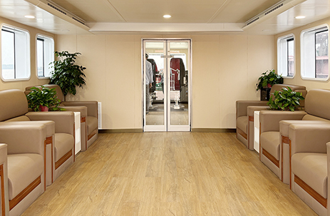 今创船舶承接常州玻璃钢造船厂40米级高速执法船“青公001”内装EPC总包项目顺利交付